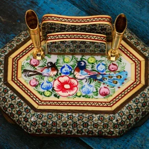 جاقلمی 8 گوش 11*15 خاتم نقاشی 0223