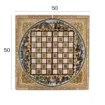 تخته نرد - شطرنج 50 خاتم نقاشی 7300