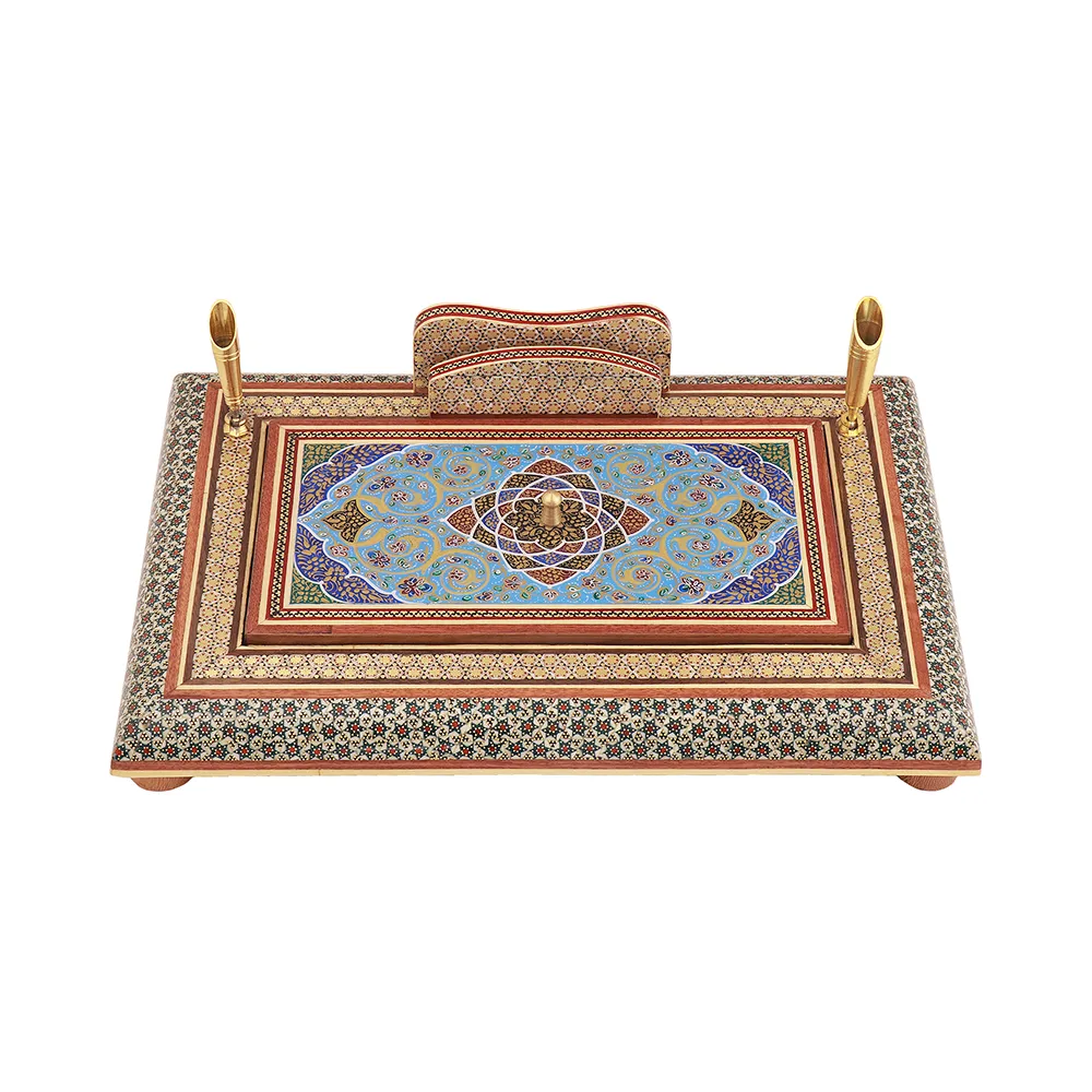 جاقلمی درب دار 20*30 خاتم اعلا نقاشی اسلیمی کد 03 جاقلمی درب دار 20*30 خاتم اعلا نقاشی اسلیمی کد 03