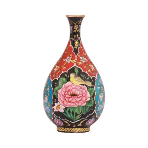 گلدان مس و پرداز مدل گلابی