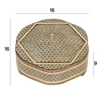 شکلات خوری چوبی 16 خاتم 1023