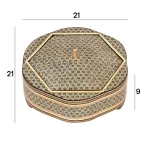 شکلات خوری چوبی 21 خاتم 1023