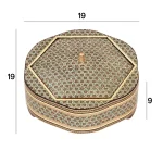 شکلات خوری چوبی 18 خاتم 1023