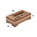 جعبه دستمال کاغذی خاتم نقاشی 0410