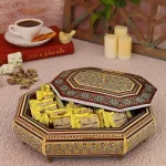 شکلات خوری چوبی 8 گوش خاتم 4023