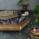 شکلات خوری چوبی 6 گوش خاتم 40221