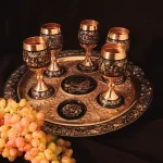 سینی گرد بزرگ و متوسط و کوچک الماس تراش