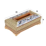 جعبه دستمال کاغذی خاتم نقاشی 02114