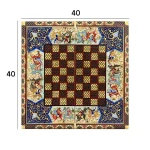 تخته نرد - شطرنج 40 خاتم نقاشی 03002
