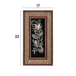 قاب 10*25 دو گل خاتم معمولی قلم زنی