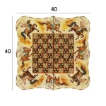 تخته نرد - شطرنج 40 خاتم نقاشی 1300