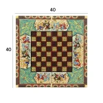 تخته نرد - شطرنج 40 خاتم نقاشی 03003