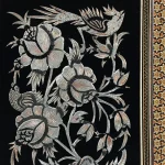قاب 24*18 دور نقاشی قلم زنی کد 03