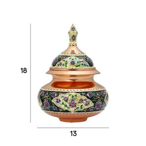 قندان دخلی ۲۰ پرداز مشکی طلایی