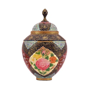 قندان مس و پرداز مدل سیبی