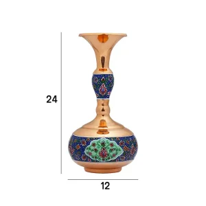 گلدان شلغمی 25 مس و پرداز