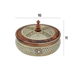 قندان چوبی 16 خاتم 0025