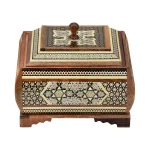 شکلات خوری چوبی 4 گوش 15 خاتم 2019
