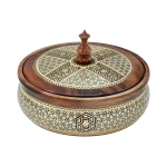 قندان چوبی 16 خاتم 0025