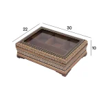 جعبه پذیرایی (تی بگ) 22*30 خاتم 0010