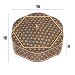 شکلات خوری چوبی 16 خاتم 1014