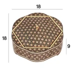 شکلات خوری چوبی 18 خاتم 1014