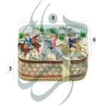 جعبه سکه خاتم نقاشی 2320