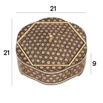شکلات خوری چوبی 21 خاتم 1014