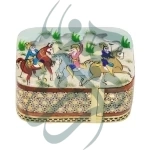 جعبه سکه خاتم نقاشی 2320