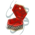 جعبه جواهرات 6 گوش 11*13 خاتم نقاشی 3214