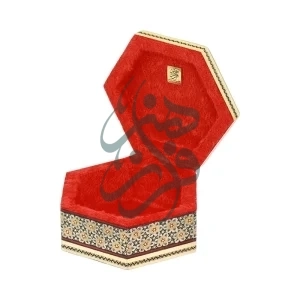 جعبه جواهرات 6 گوش 11*13 خاتم نقاشی 3211