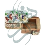 جعبه سکه خاتم نقاشی 2320