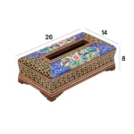 جعبه دستمال کاغذی خاتم نقاشی 02134