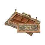جاقلمی درب دار 20*30 خاتم تخمه دار مشکی
