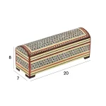 قلمدان صندوقی 20 خاتم 24 سیم