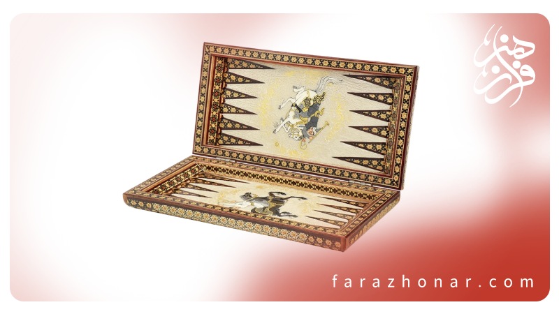 عکس تختهنرد خاتمکاری