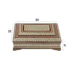 جعبه پذیرایی 30*22 خاتم تخمه دار