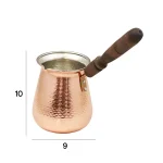 قهوه جوش مسی دسته چوبی h19