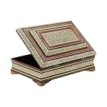 جعبه پذیرایی 30*22 خاتم تخمه دار