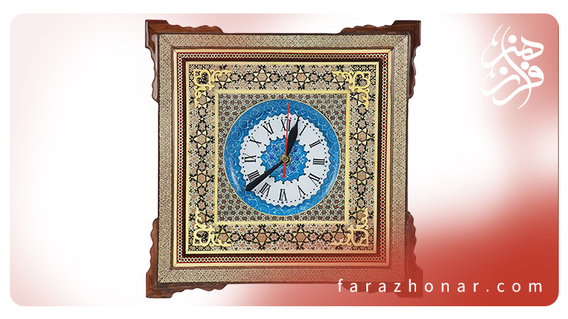 khatamkari-clock