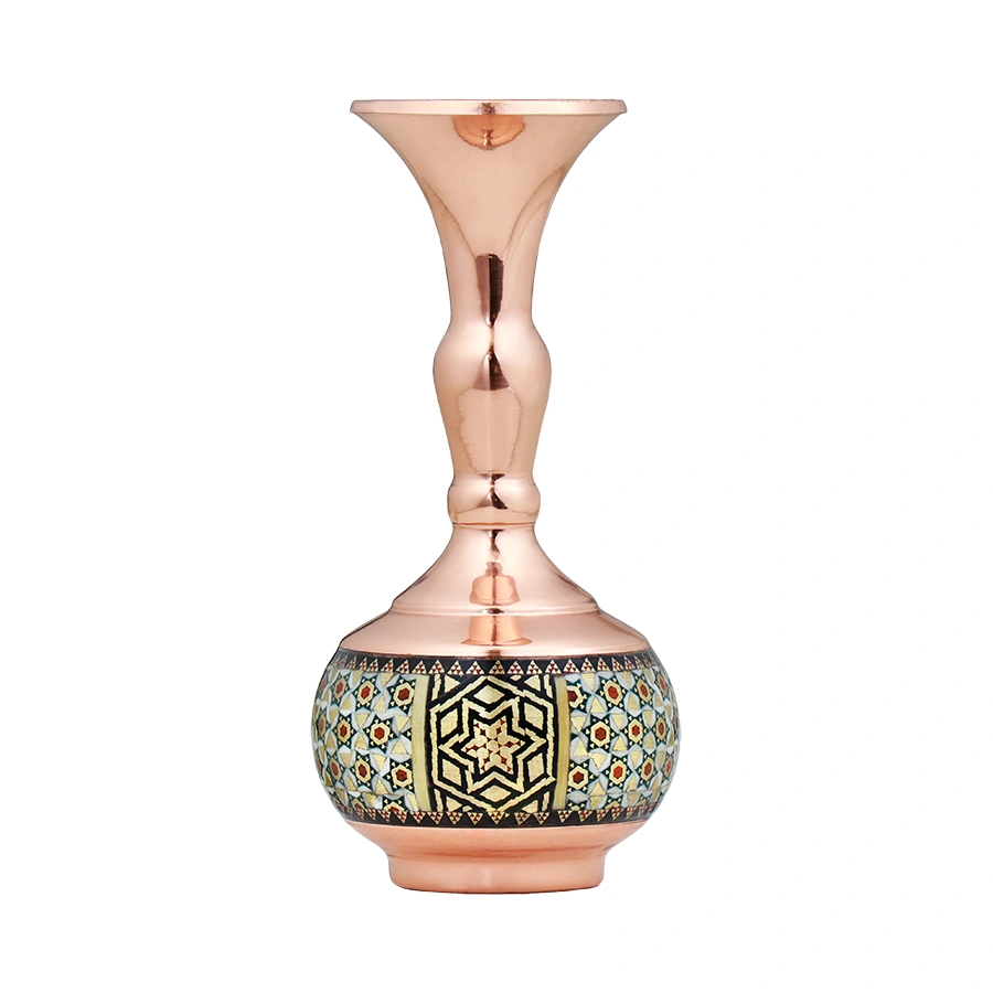 گلدان شلغمی 12 خاتم کندویی