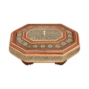 شکلات خوری چوبی 8 گوش خاتم 5023